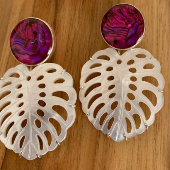 Abalone and Mother of Pearl Earrings - Picture 2 of 2